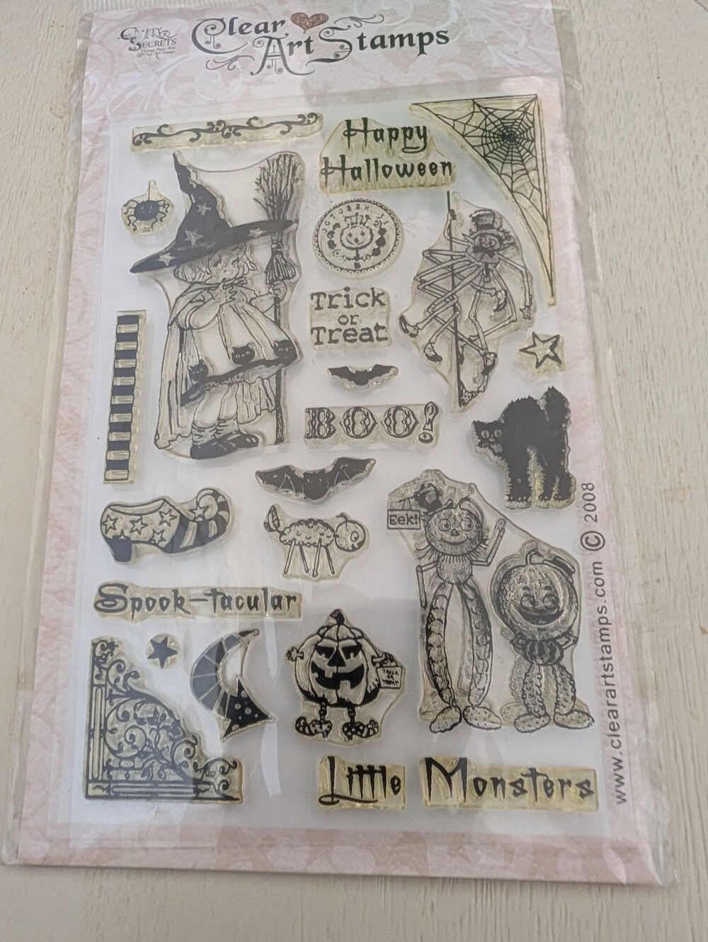 Clear Halloween stamp set